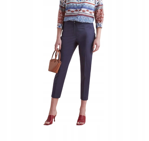 Elena Miro Dámské Kalhoty Jednoduché Černé 42 Acp