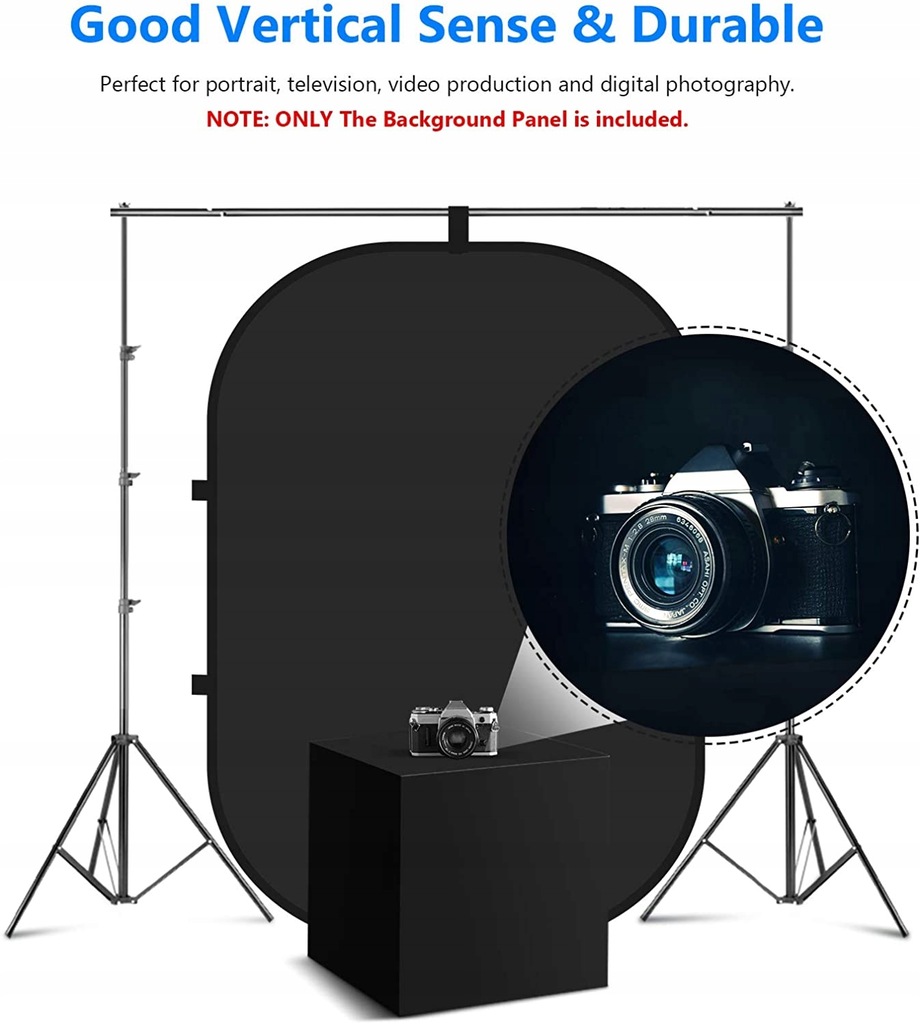 Blenda fotograficzna Czarno-Srebrna150x100cm Model X001CX1P0B