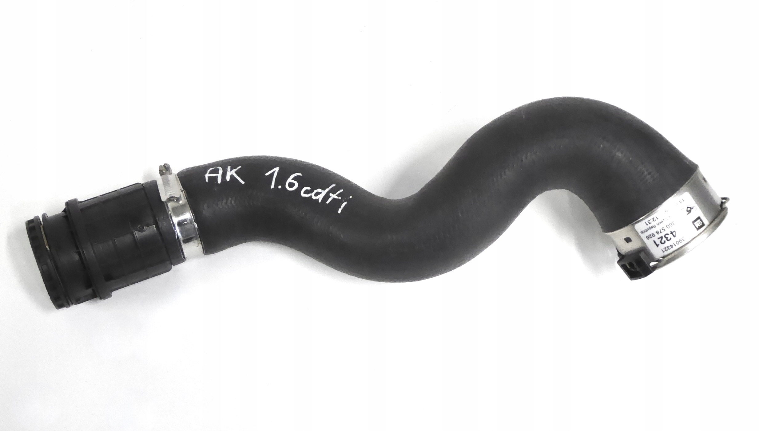 hadice trouba intercoolera OPEL ASTRA K 5 1.6 CDTI B16DTH