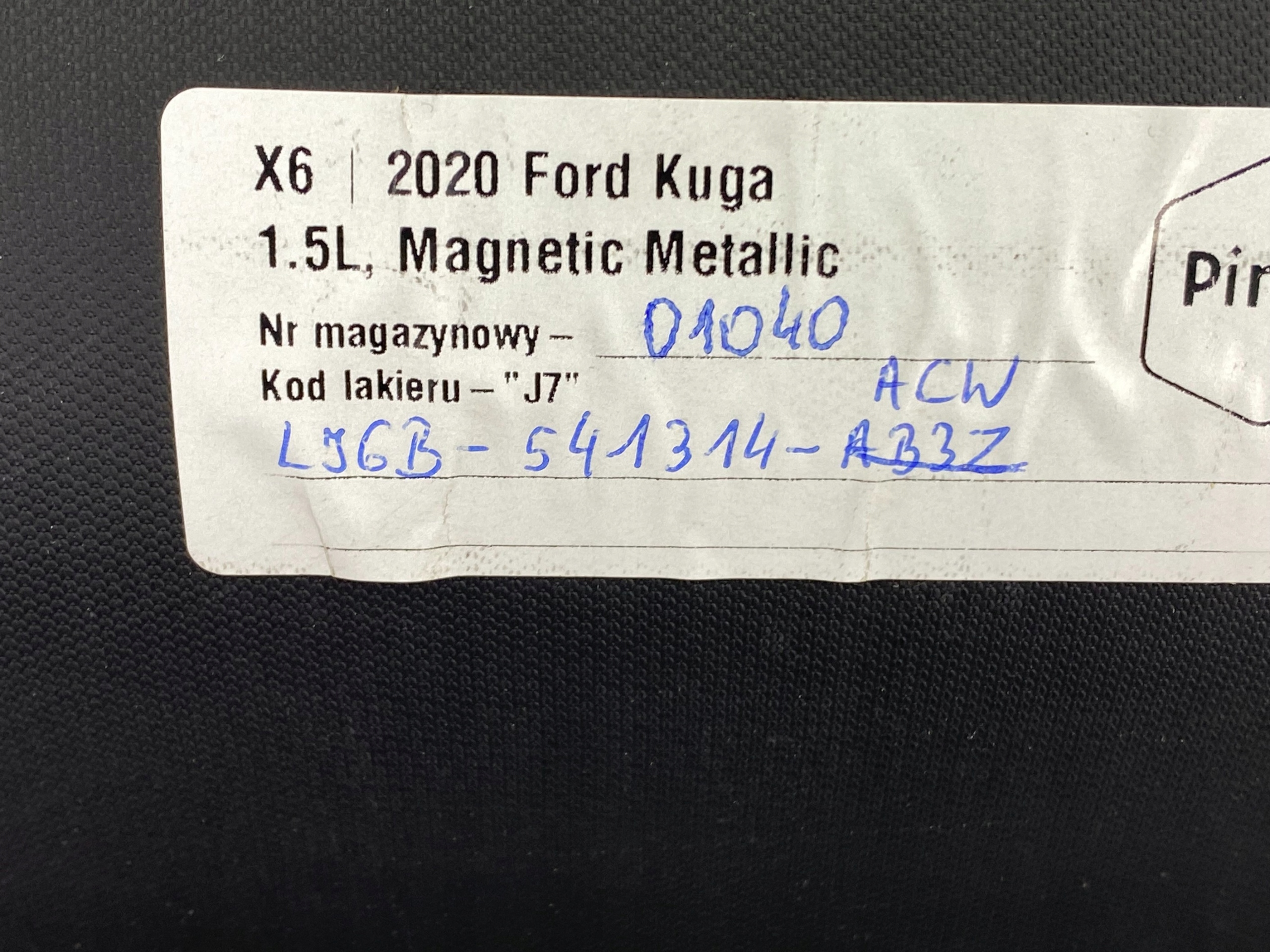 spoiler bonnet boot Ford Kuga MK3 20+ Escape