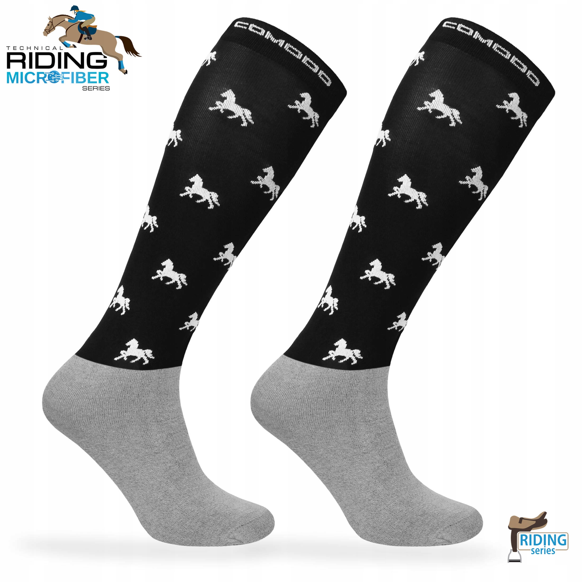 Pudełko podkolanówek jeździeckich z mikrofibry Marka Comodo