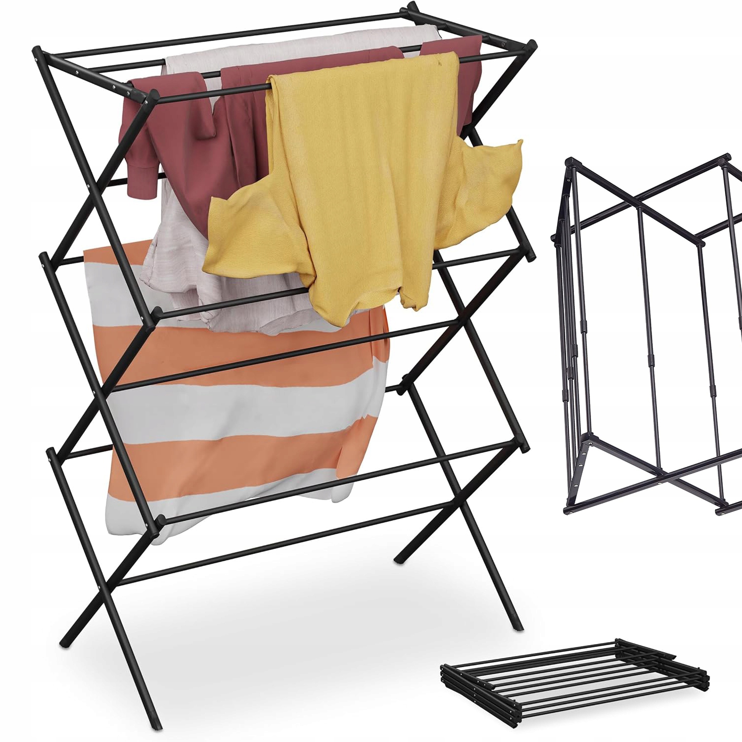 Levně Sušák Na Prádlo Stojící Skládací Vertikální Stojan