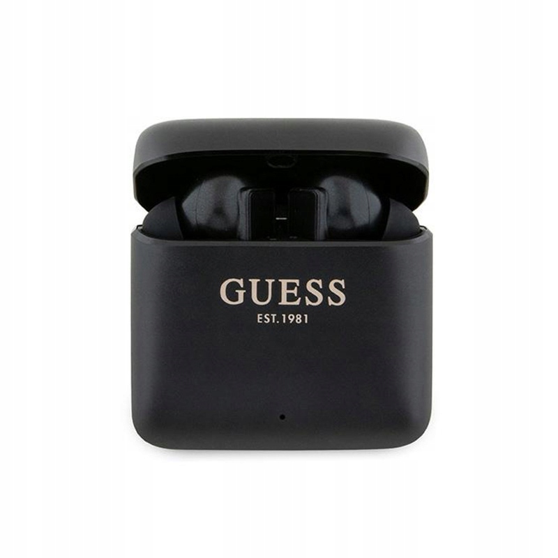 Guess Printed Logo Bluetooth sluchátka Tws pouzdro (černé)