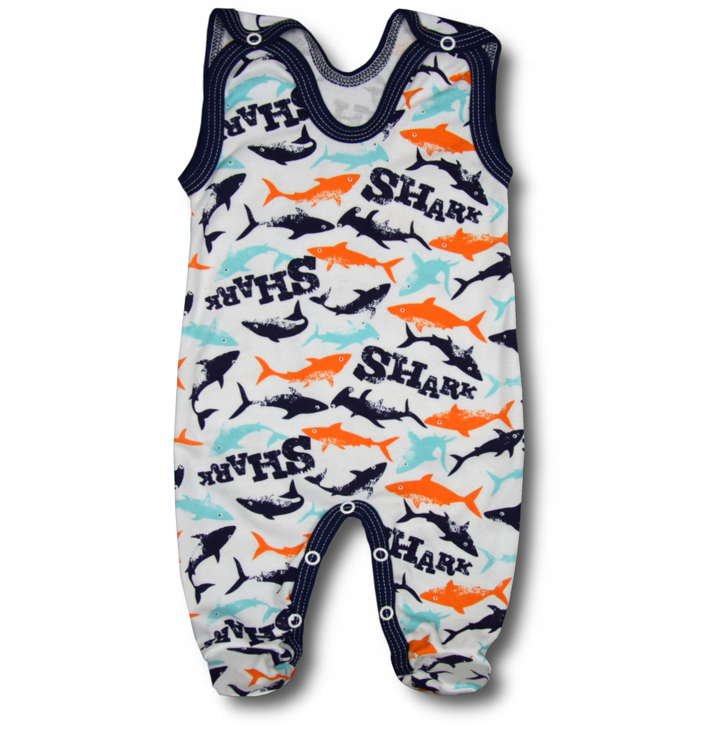 

Śpiochy 86 Rozpinane śpioszki shark