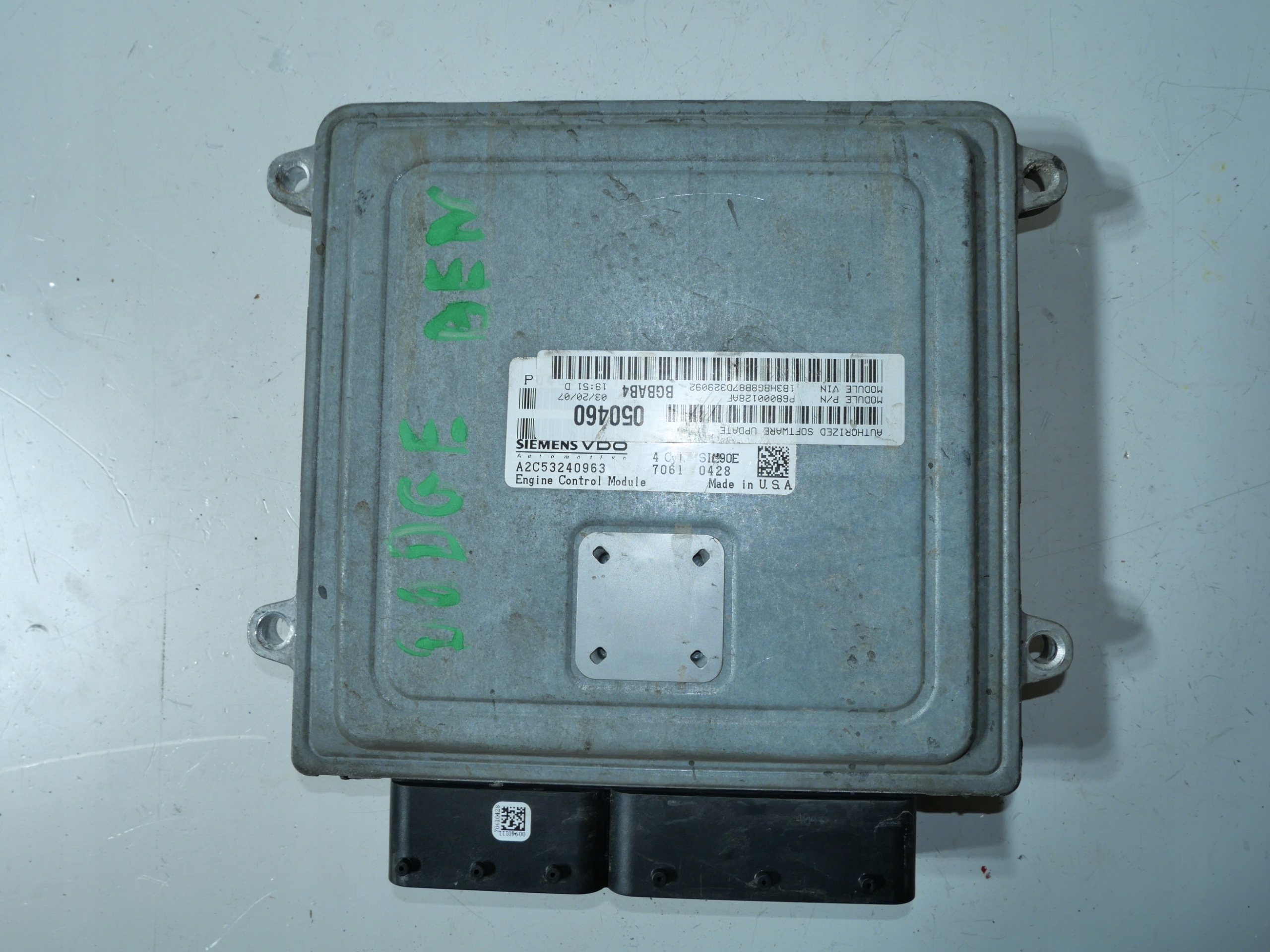 computer Centralina ECU Motore DODGE CALIBER A2C53240963