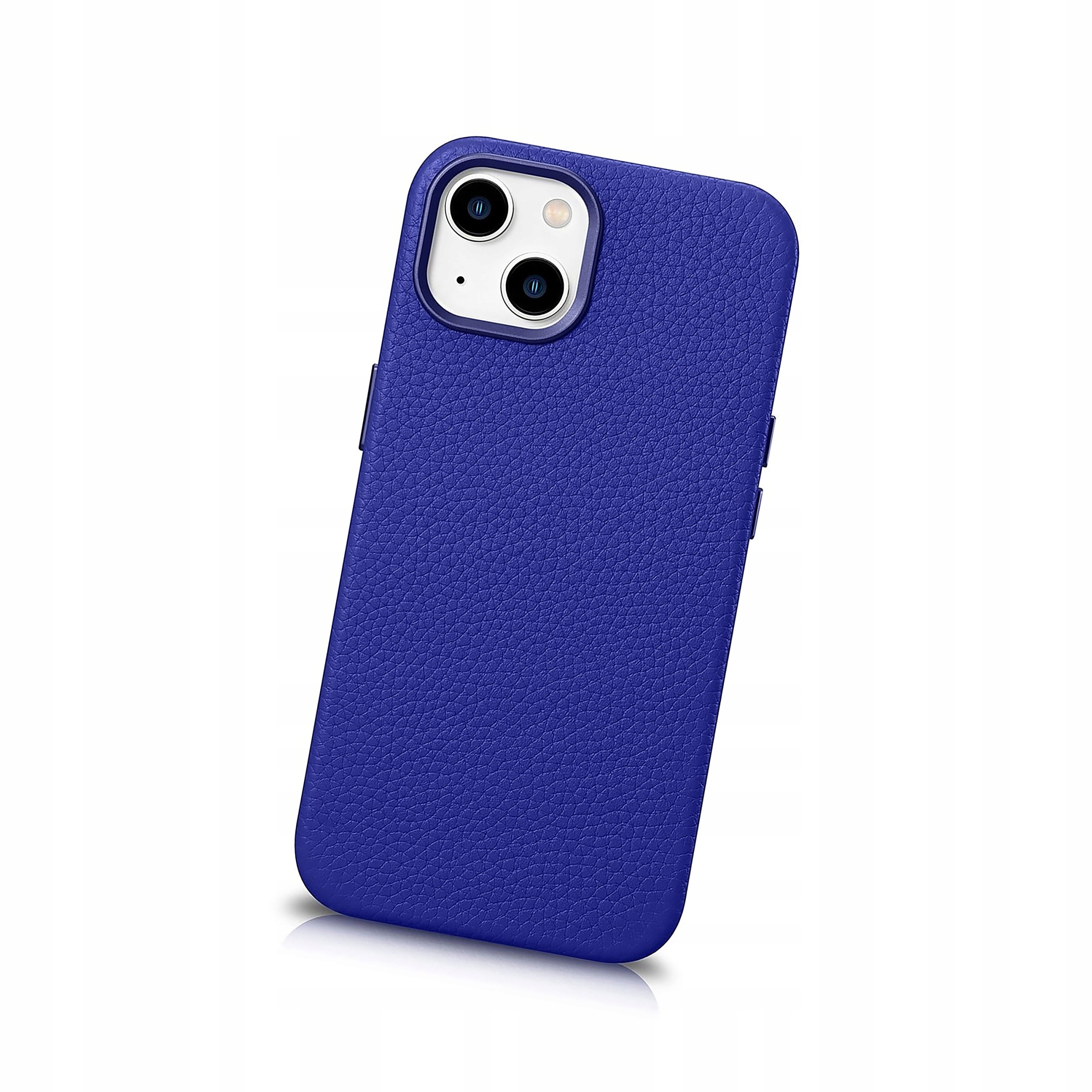iCarer Litchi Premium Leather skórzane etui iPhone 14 magnetyczne z MagSafe
