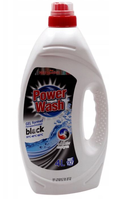 

Żel do prania czarnego Power Wash 4 l