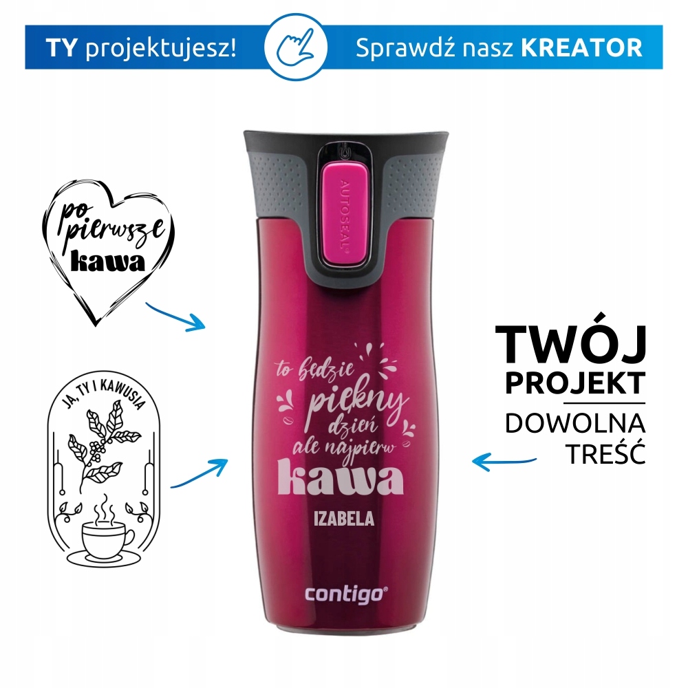 Kubek Contigo West Loop 2.0 z grawerem KREATOR