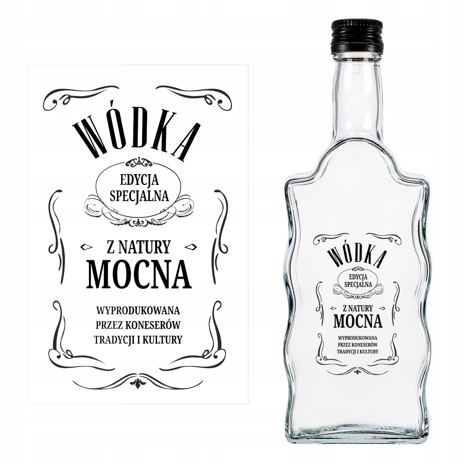 

20x Etykiety na Butelki Przezroczyste Alkohol