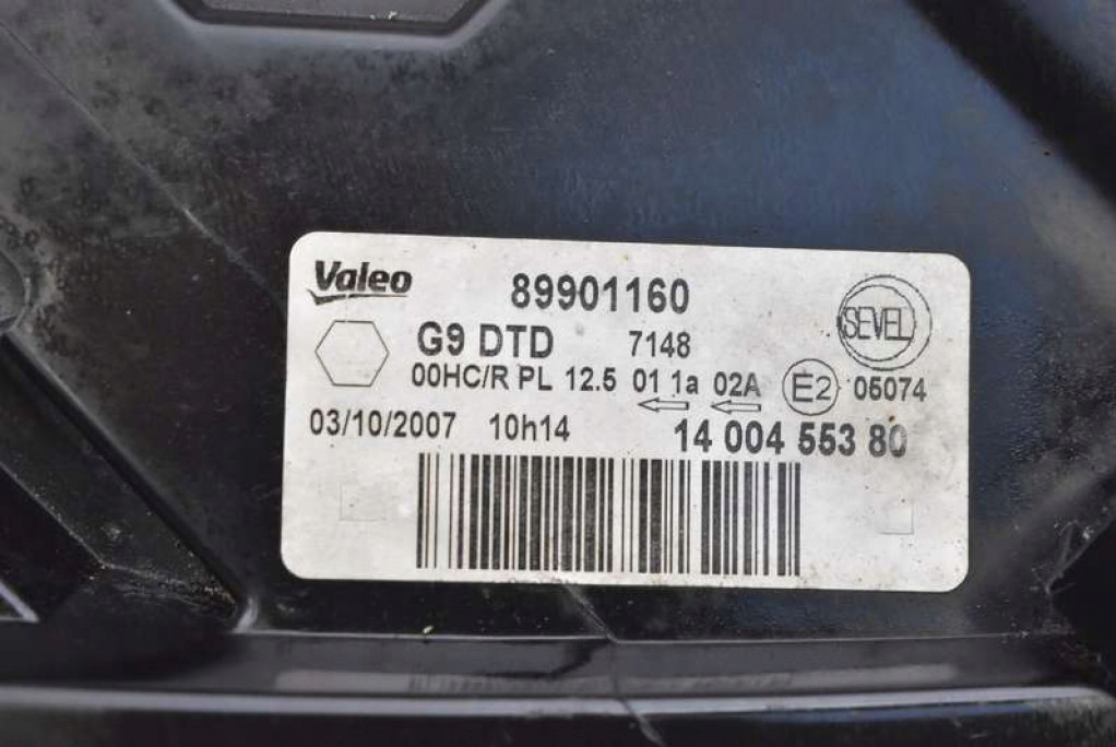 REFLEKTOR right light front EU 1400455380 PEUGEOT EXPERT 2 II 07-12