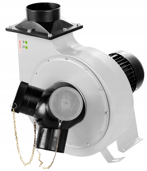 Průmyslový radiální ventilátor s odsáváním 3900 m3/h, dmychadlo pilin 2,2 kW