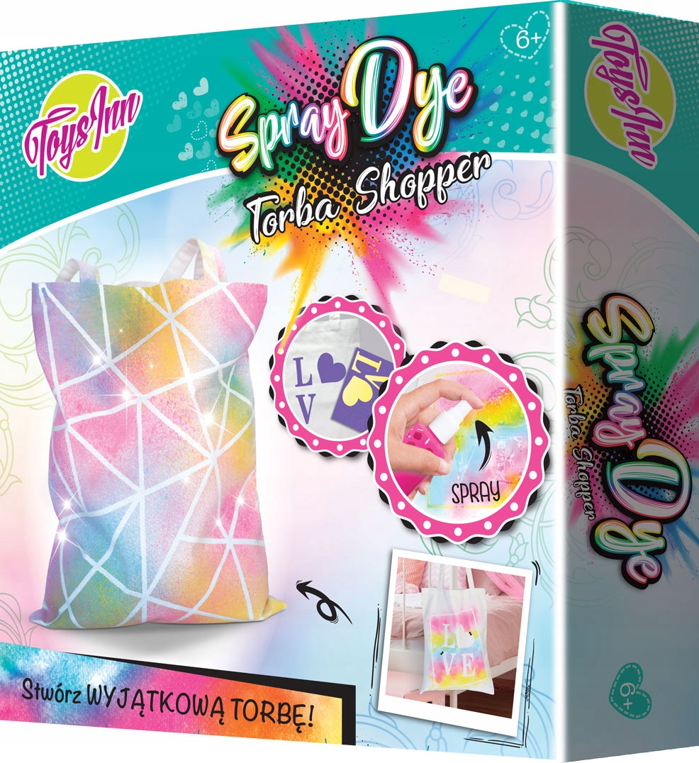 

Torba Stwórz wyjątkową Torbę Spray Dye Kreatywne