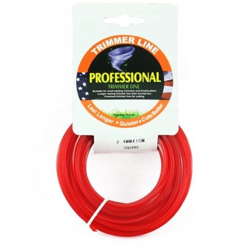 

Żyłka Kosy 2.4mm 10m Kwadrat Tnąca