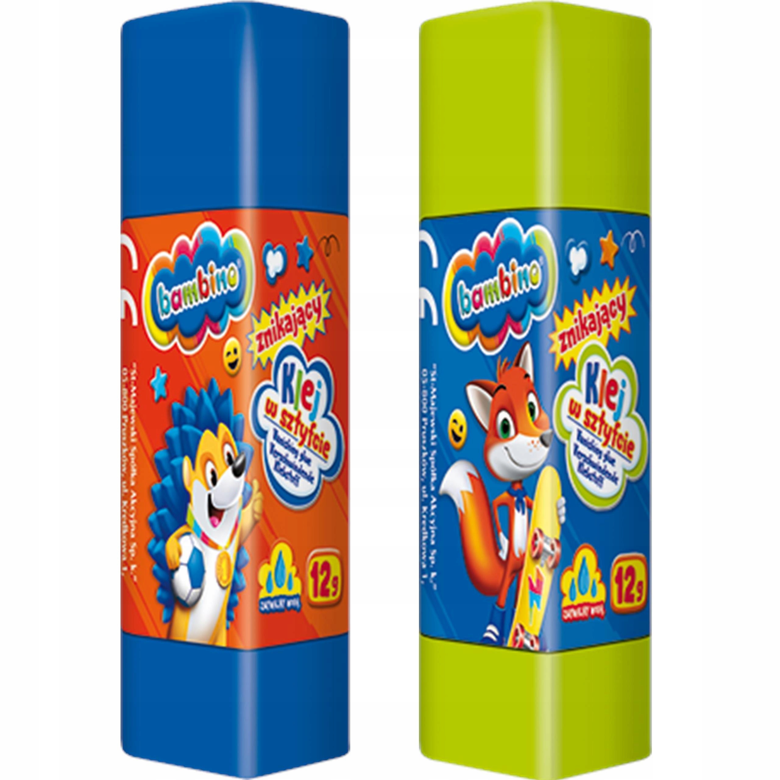 ZNIKAJĄCY KLEJ BAMBINO W SZTYFCIE 12g SZKOLNY