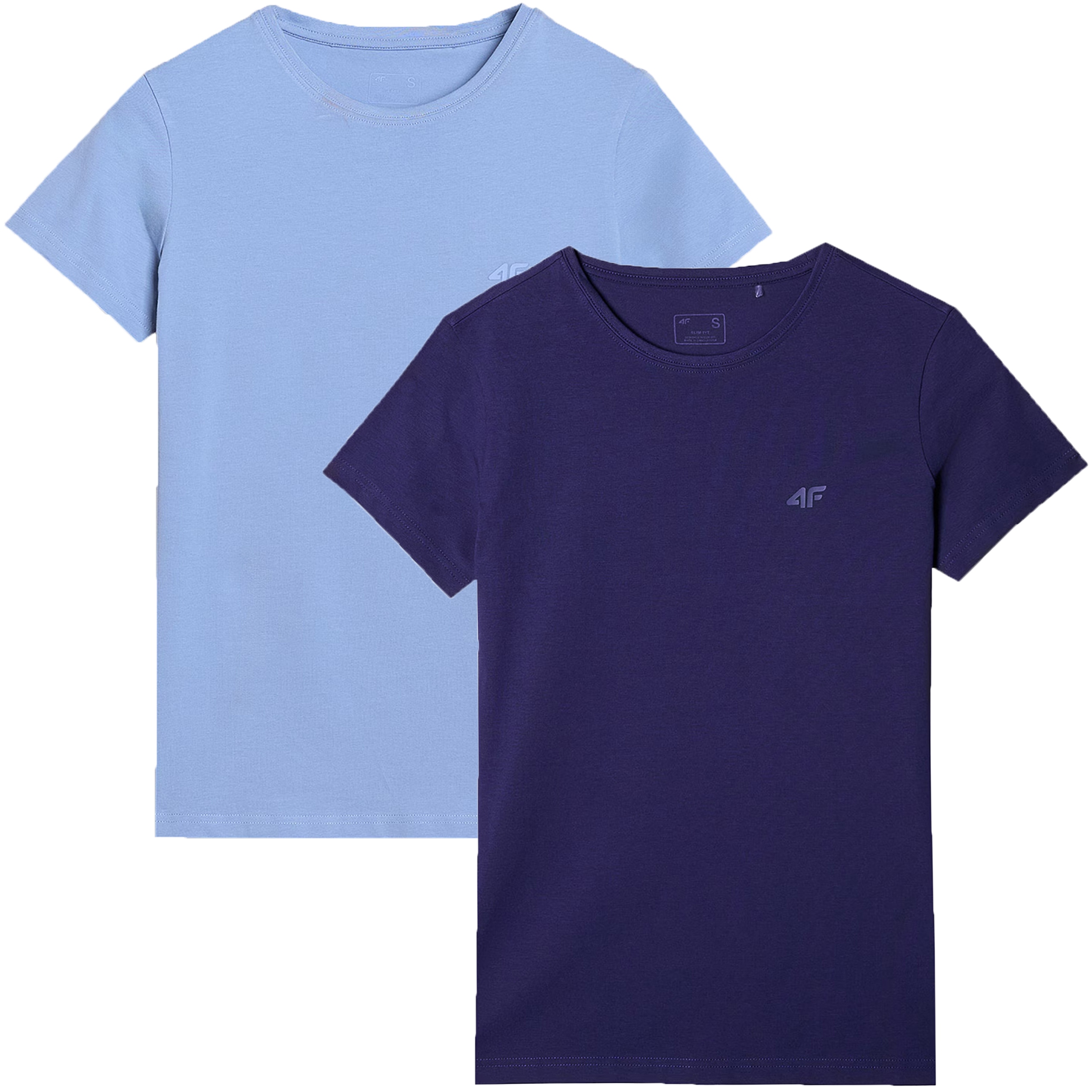 T-SHIRT DAMSKI BAWEŁNIANY 4F KOSZULKA ZESTAW KOMPLET 2 SZTUKI S SS25