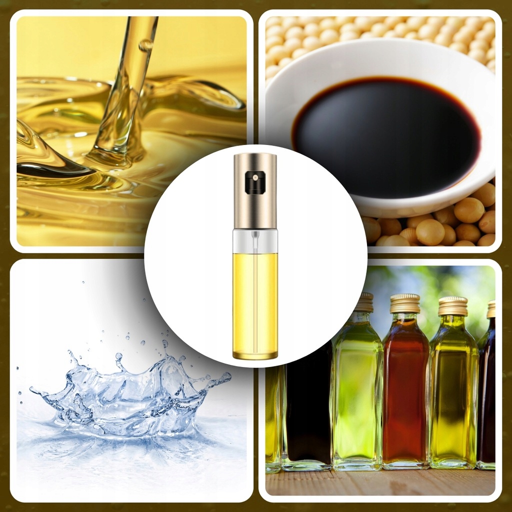 SPRYSKIWACZ DO OLIWY OLEJU OCTU DOZOWNIK W SPRAYU 100 ML MGIEŁKA DO POTRAW Szerokość 4 cm
