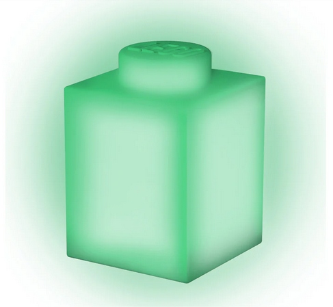 Lego Silikonová Noční Lampa Klocek Zelená Lp 41