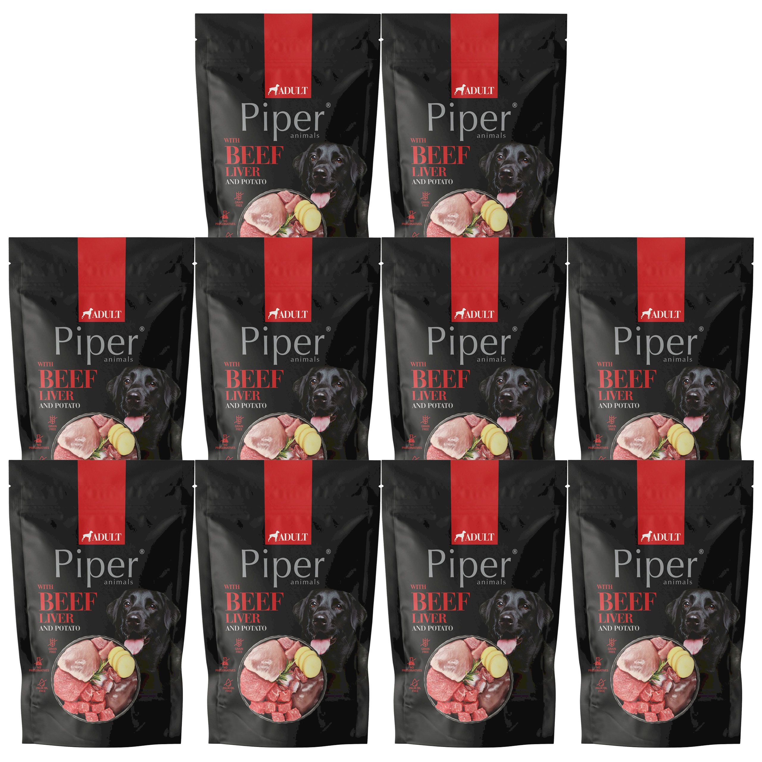 Piper Krmivo mokré pro psa Dolina Noteci Hovězí játra 10 x 500 g