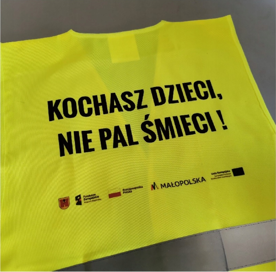 Kamizelka Odblaskowa z Nadrukiem Napisem LOGO Rozmiar L