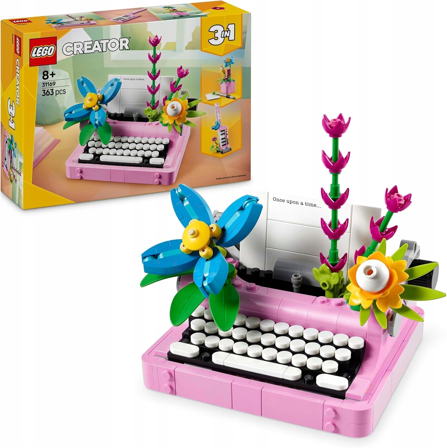 Lego 31169 Creator Flower psací stroj Keytar květináč propiska