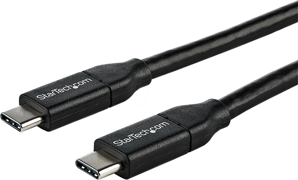StarTech.com USB2C5C1M kabel USB 1 m USB C Męska Czarny