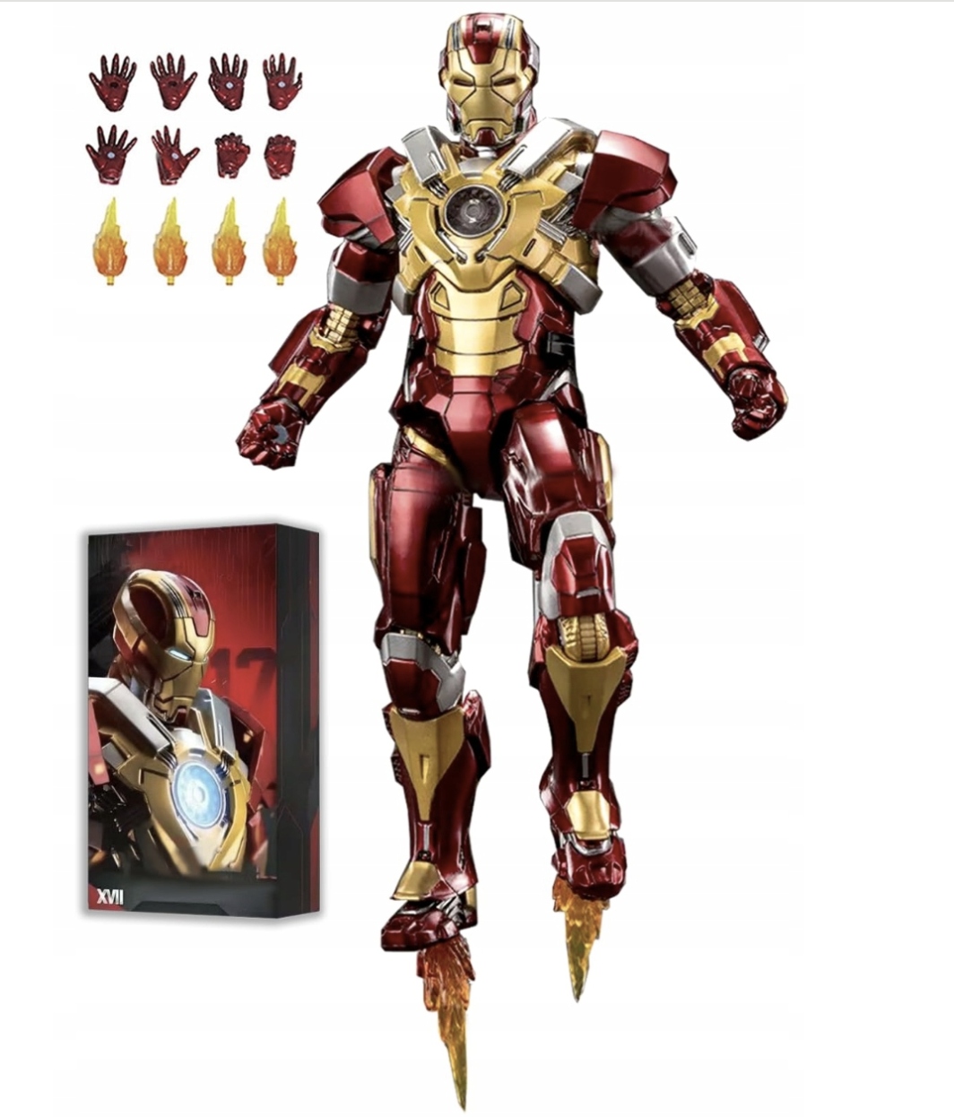Figurka Iron Man Mk17 Mkxvii Heartbreaker 18 cm Premium Marvel Zd Toys orig.