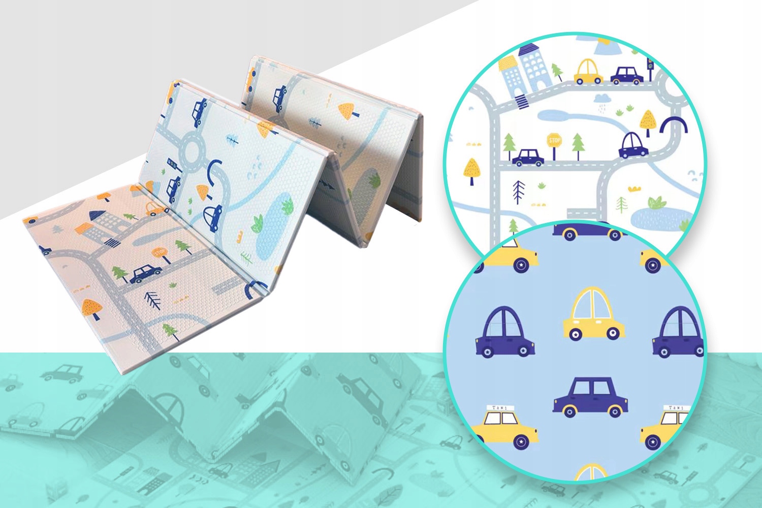 MATA PIANKOWA EDUKACYJNA SKŁADANA DUŻA 150x200cm EAN (GTIN) 5904158313522