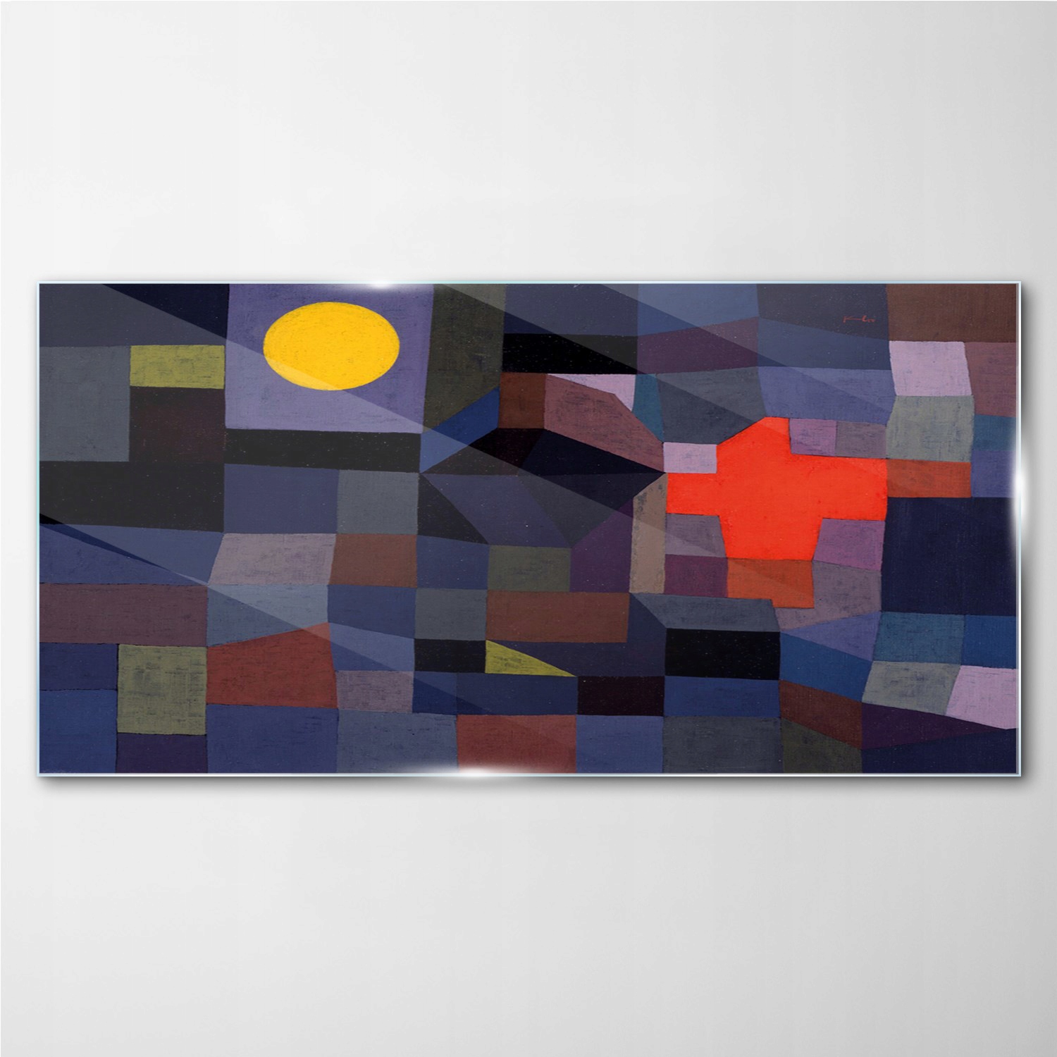 

Foto-obraz na szkle Ogień o pełnia księżyc 100x50