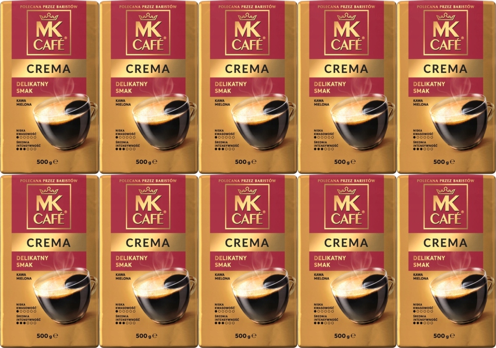 Kawa mielona Mk Cafe Crema, 500g x10