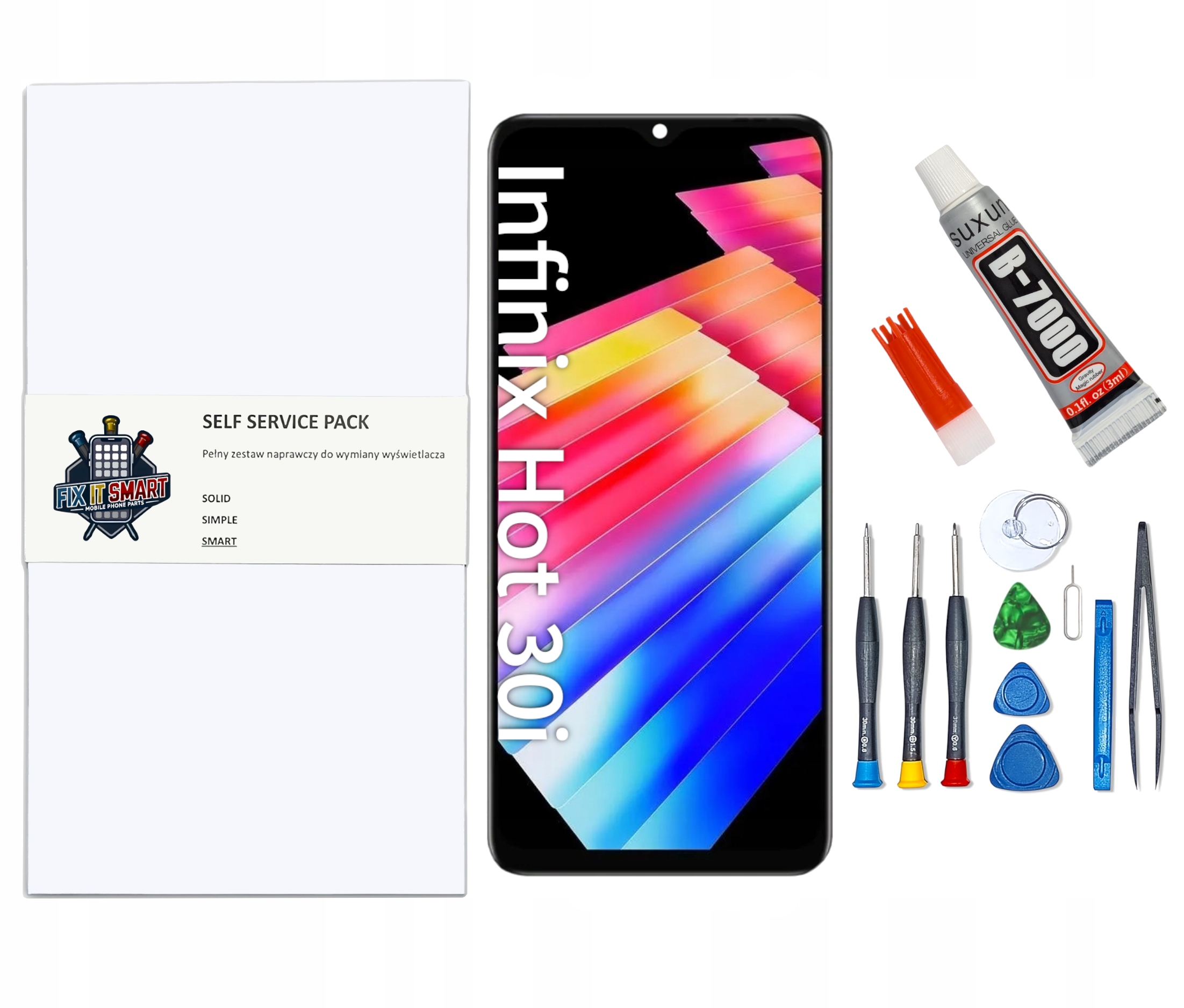 Displej Pro Infinix Hot 30i Rámeček Sada Pro Výměnu LCD Displeje