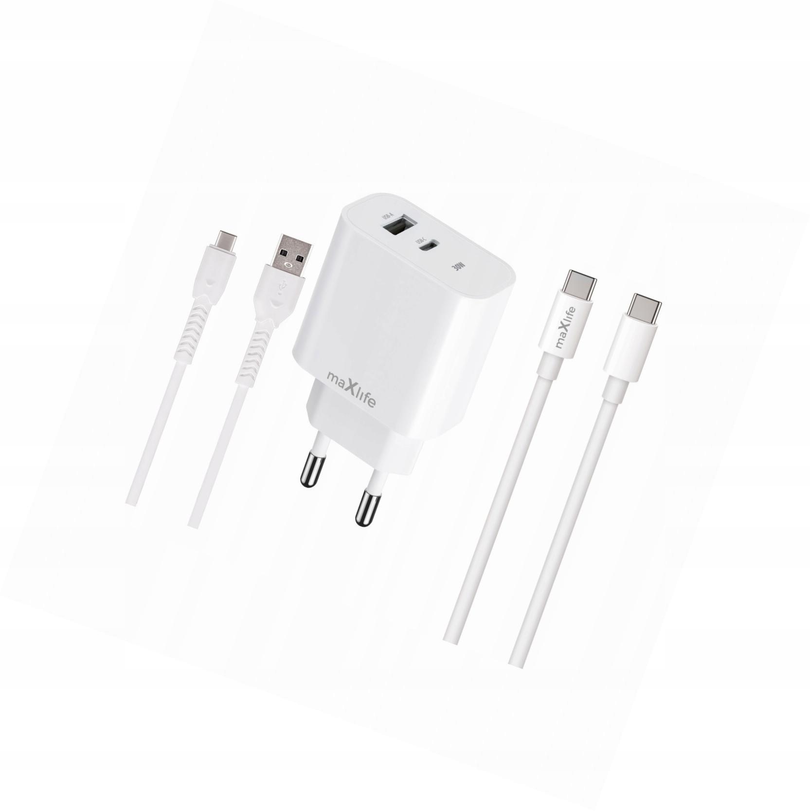 Szybka ładowarka 30W 2 wejścia z dwoma kablami Usb-c do Realme 14 5G