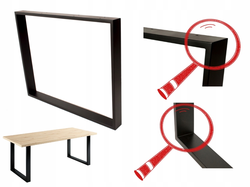 Pevná kovová noha pro stůl Industrial loft, ocelová základna 72 x 72 cm