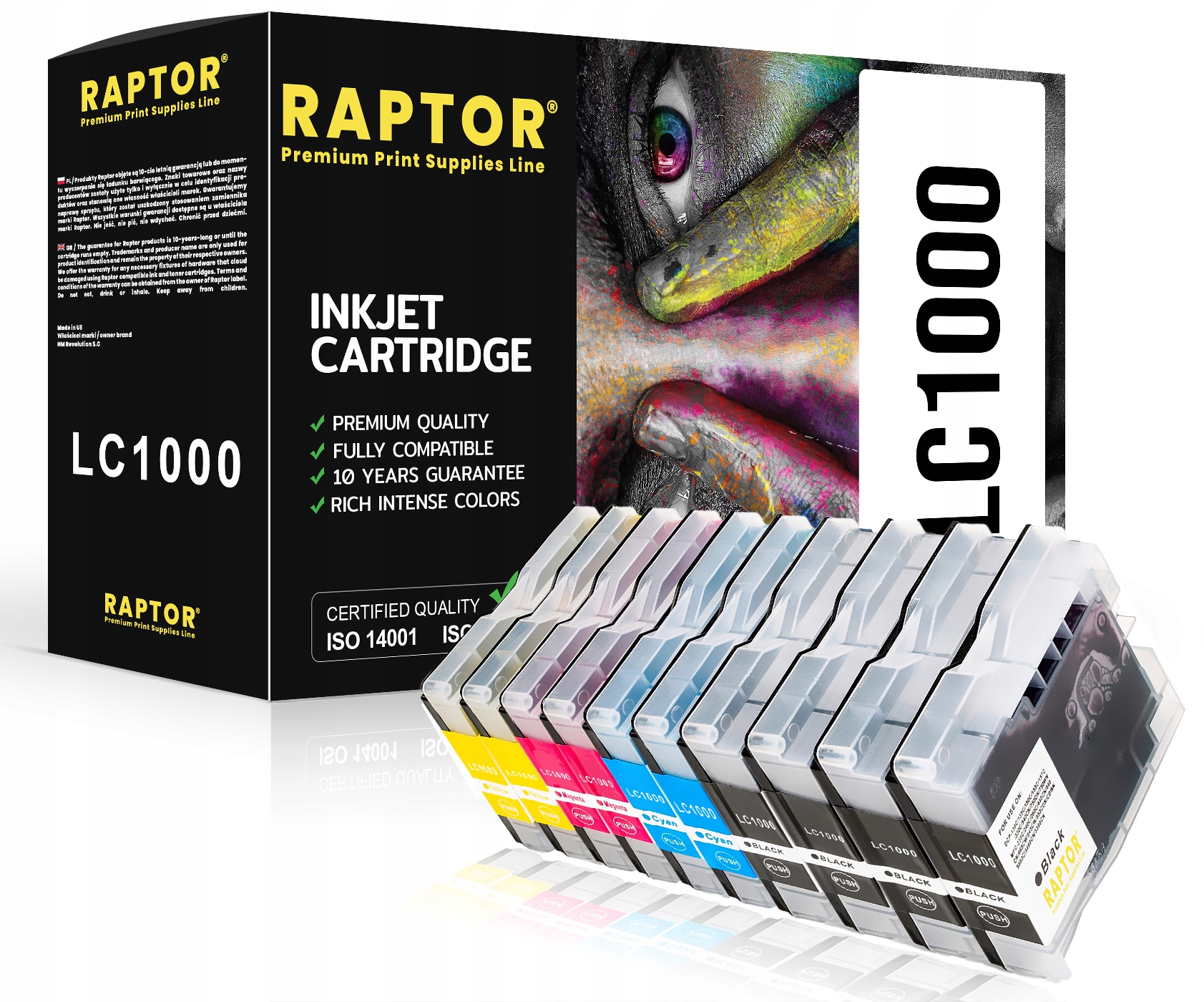 

10x Tusz LC1000 Do Brother DCP-130C 135C 150C 153C