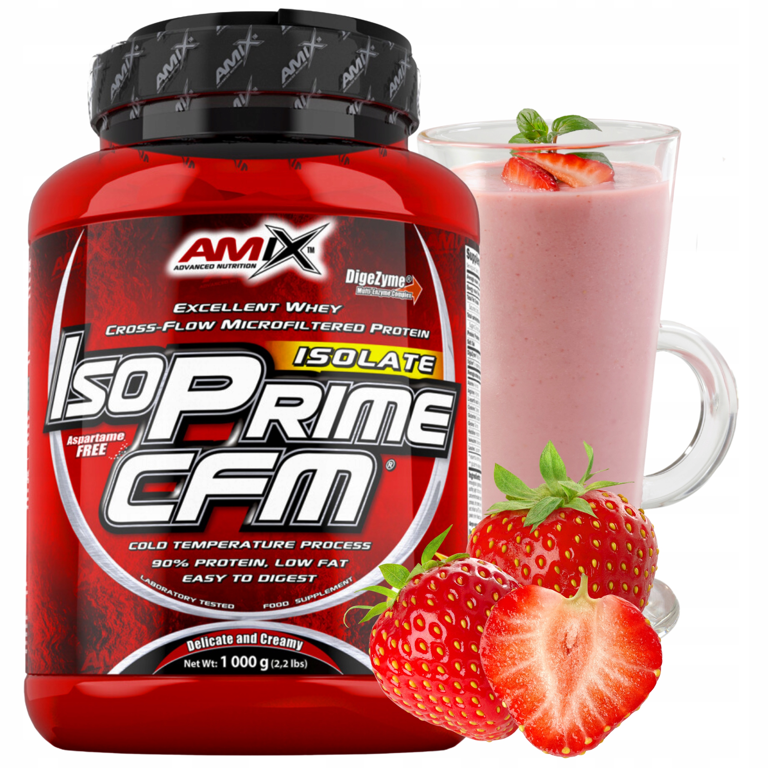 Amix Isoprime Cfm 1 kg Izolát Wpi bez cukru Protein Shake Protein
