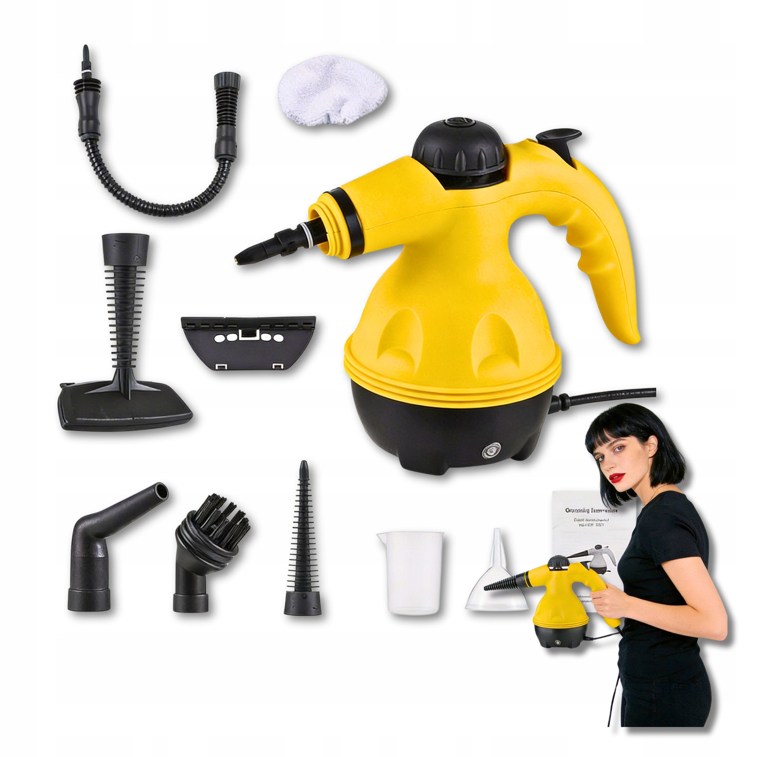 Myjka parowa ręczna mop parowy do samochodu czyścik do okien fug do domu