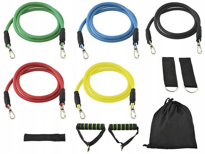 ZESTAW GUM OPOROWYCH DO ĆWICZEŃ LINY GUMY 5SZT