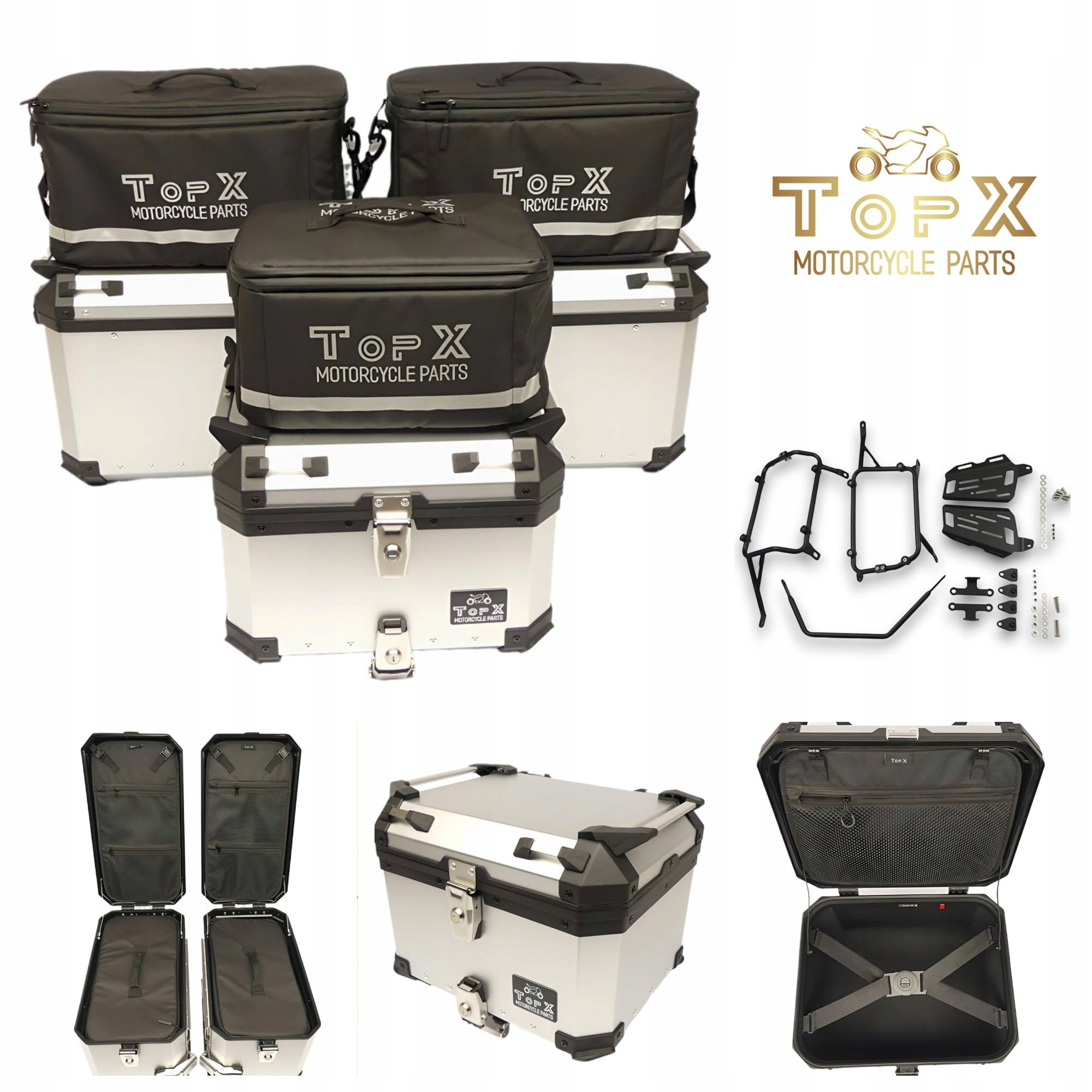 Bmw 1200 1250 Gs R1200GS R1250GS 13-23 Sada kufrů Rám Alu Tašky