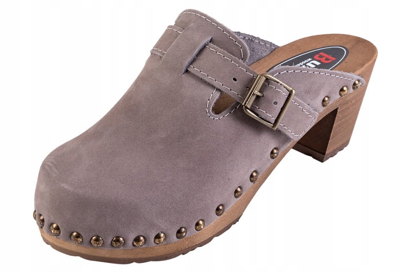 

Eleganckie Drewniaki skórzane Chodaki Buxa OS4 sz0