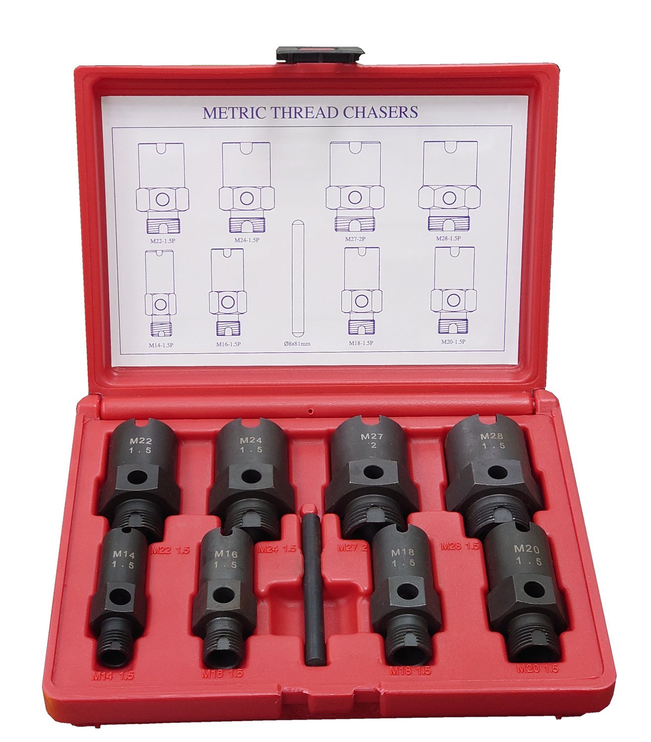 МЕТРИЧЕСКИЕ МЕТЧИКИ 8 РАЗМЕРОВ ВНУТР. И ЗОВ.