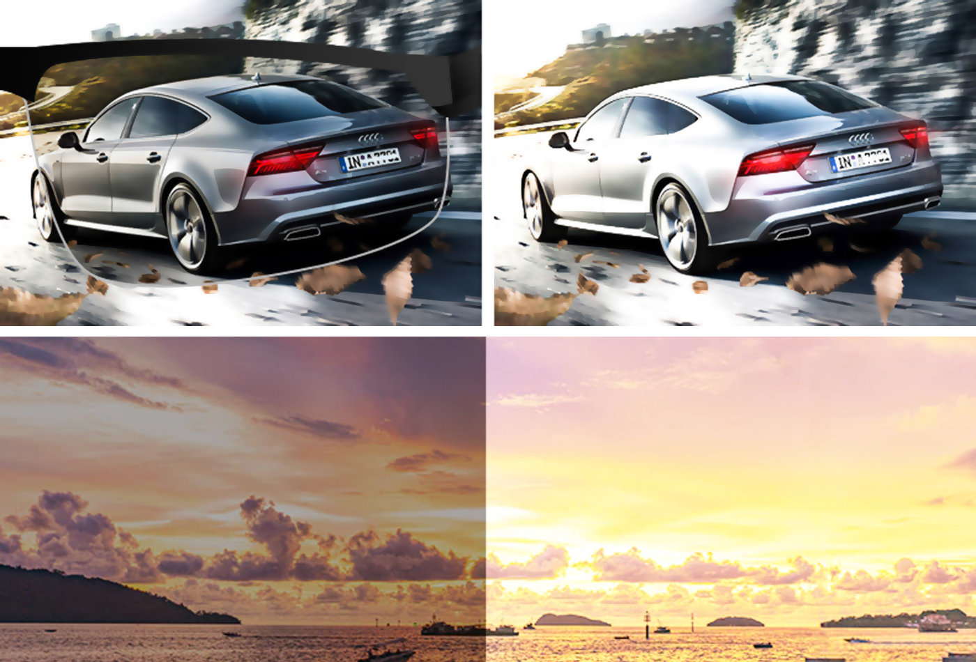 OKULARY DAMSKIE PRZECIWSŁONECZNE POLARYZACYJNE UV 400 KOCIE + ETUI Wzór dominujący bez wzoru