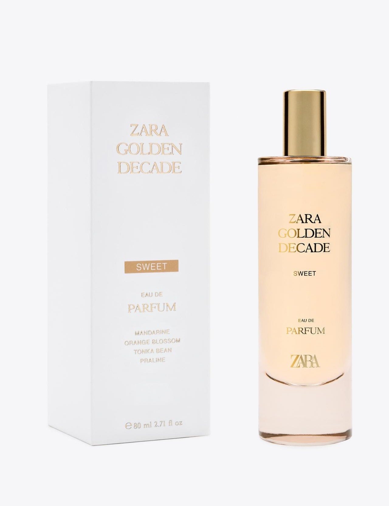 Zara Golden Decade Sweet 80 ML Dámské Parfémy Zara Golden Decade Sweet