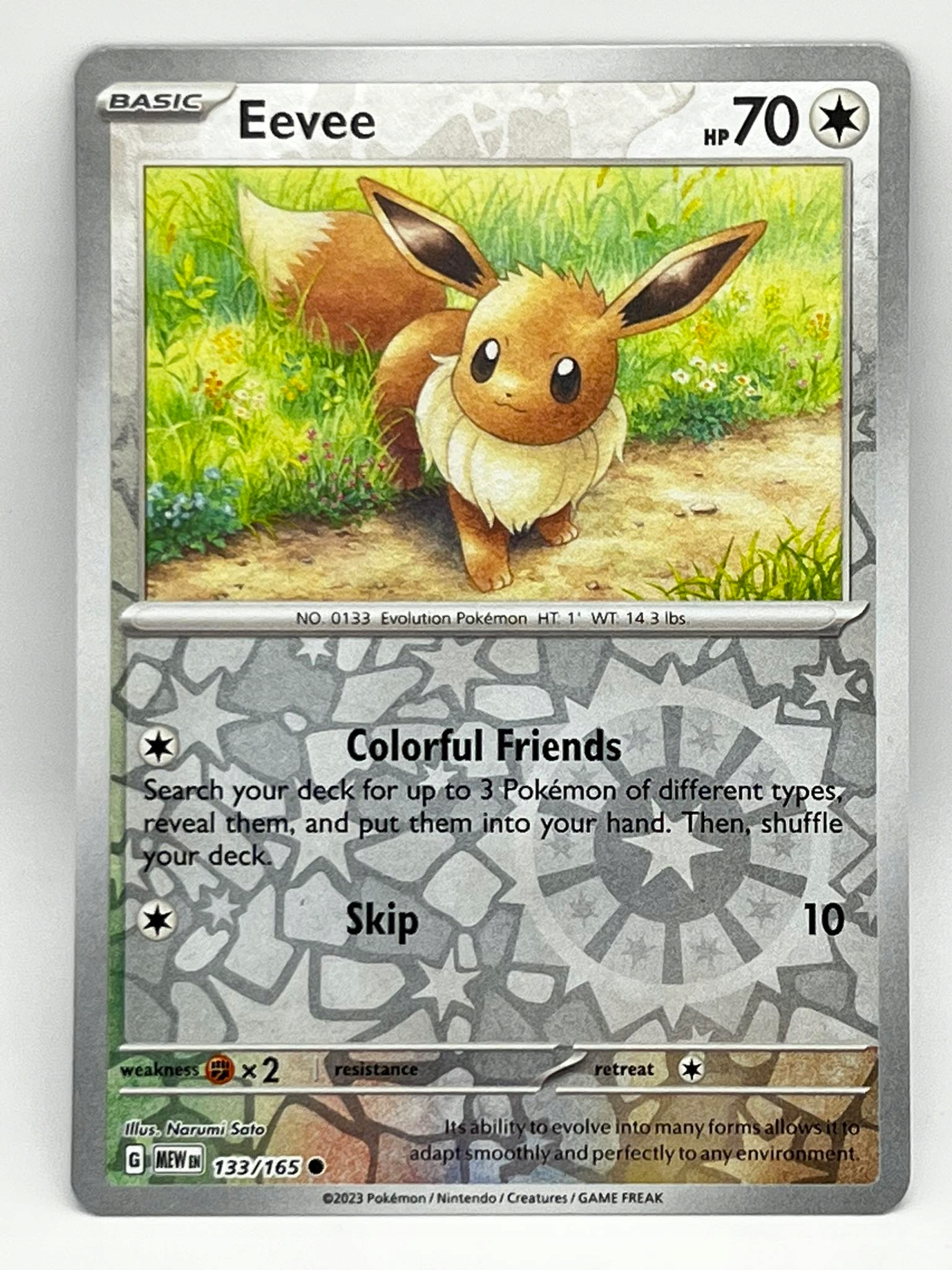 Karty Pokemon 151 (MEW 133) Eevee (R)