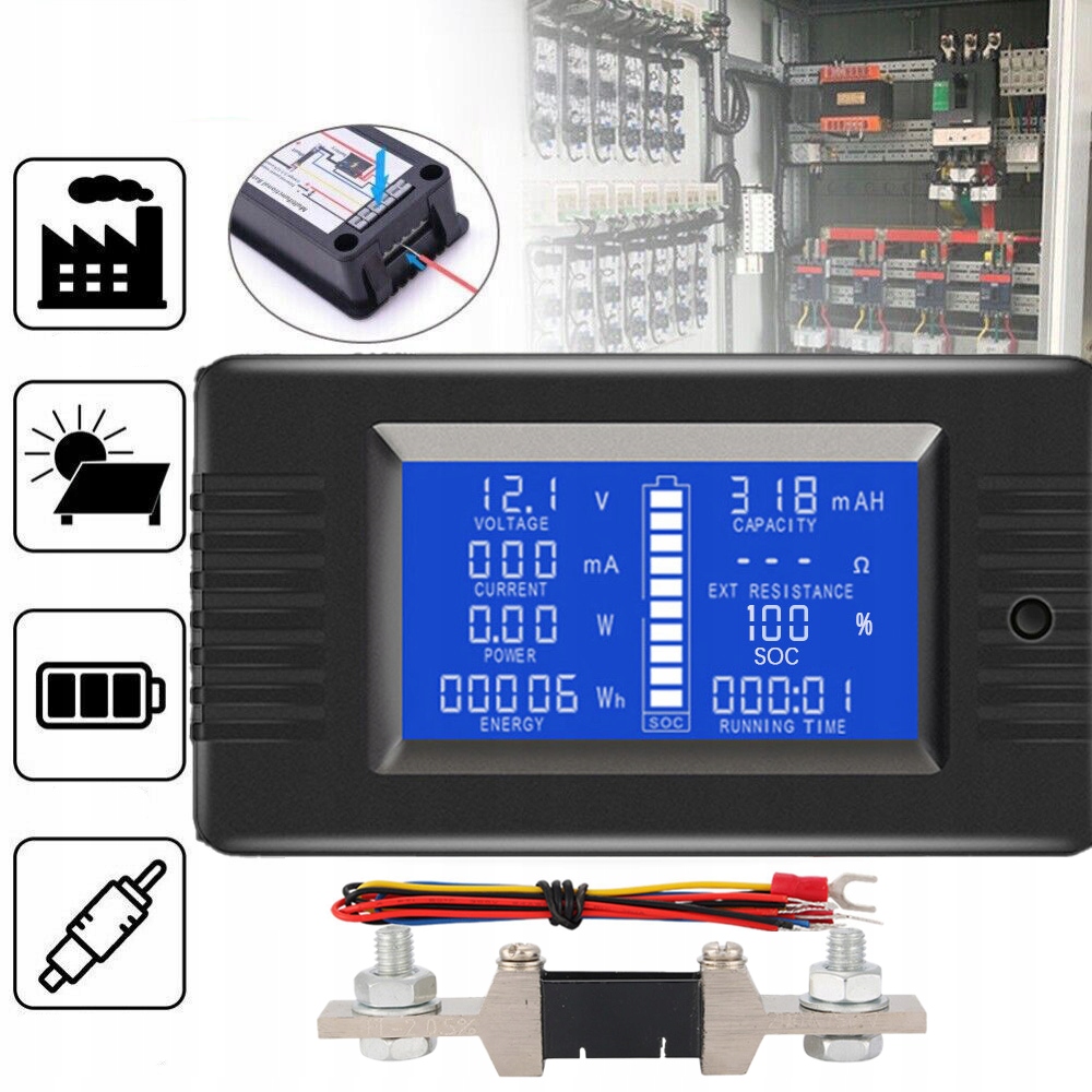 Ampérmetr 200V 200A Pro Usměrňovač Voltmetru