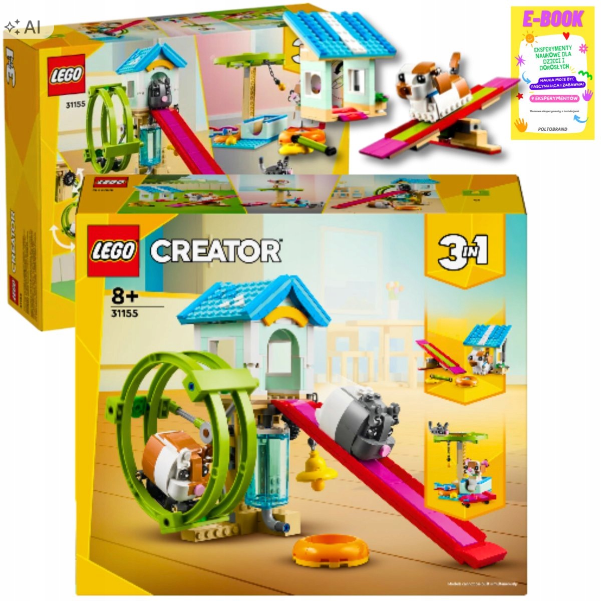 Lego Zwierzęta Creator 3w1 Kołowrotek Chomików Dla Dziecka Ebook