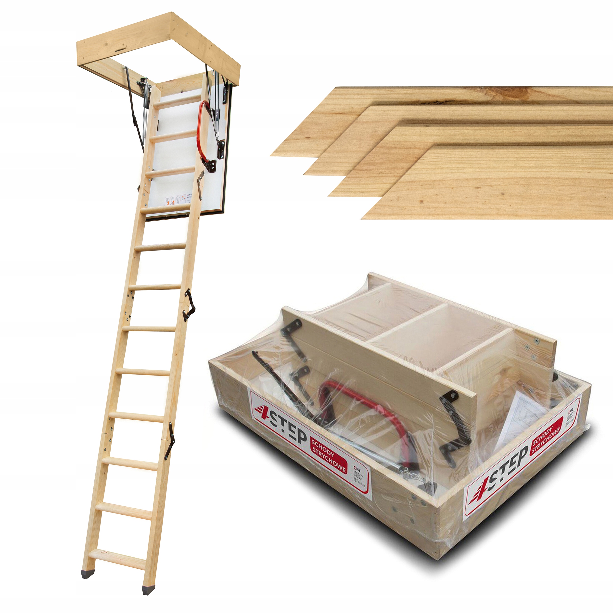 Pasivní Půdní schody Extra 0,86W/m2K 46mm 90x80 Maskovací lišty Set