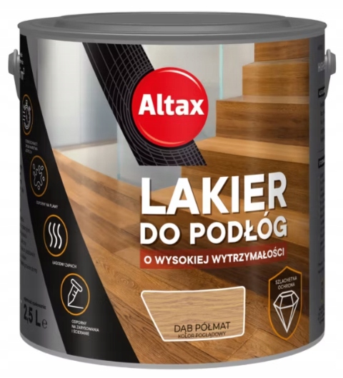 Altax Lak Na Podlahy S Vysokou Pevností 2,5 L, Dub Polomatný