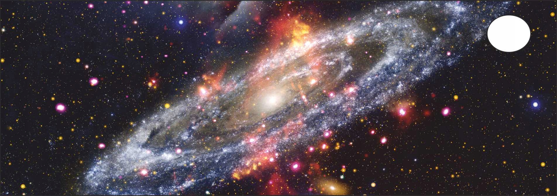 PODKŁADKA na biurko micke 142x50 KOSMOS GALAKTYKA