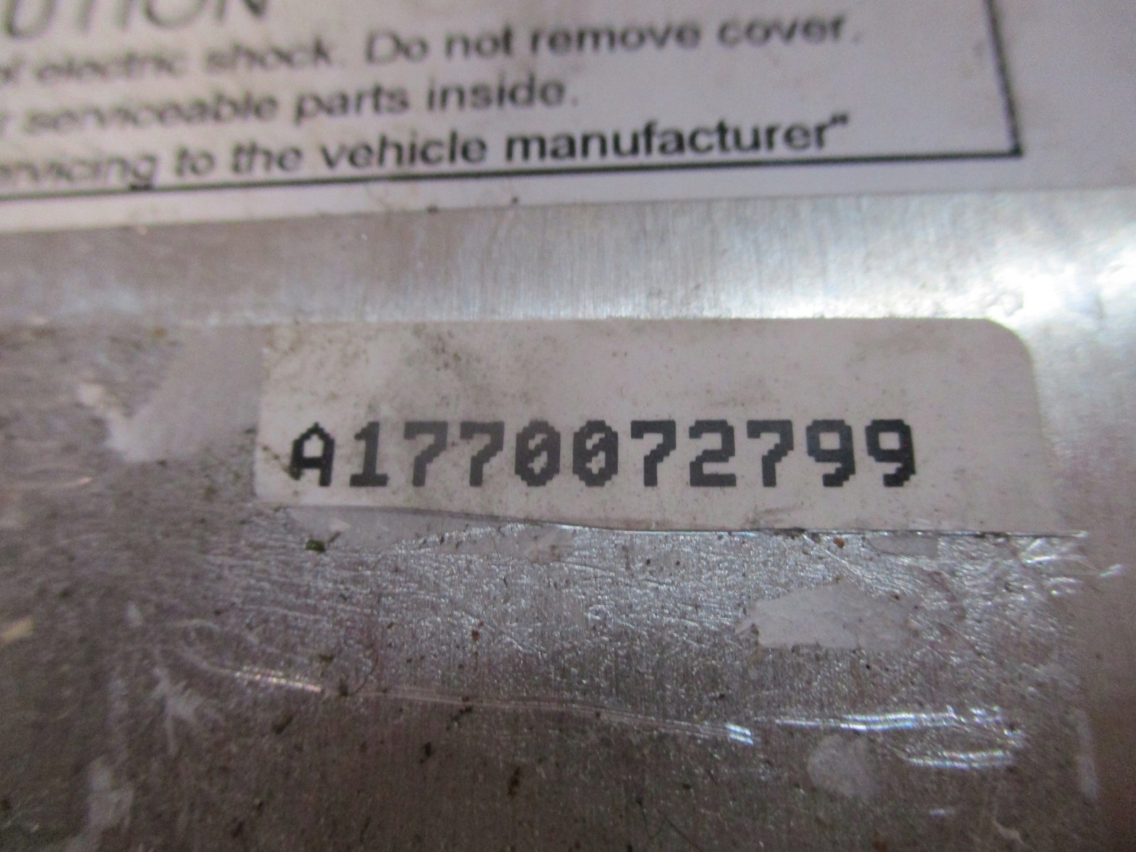 BATERIA control unit Mercedes A1770072799