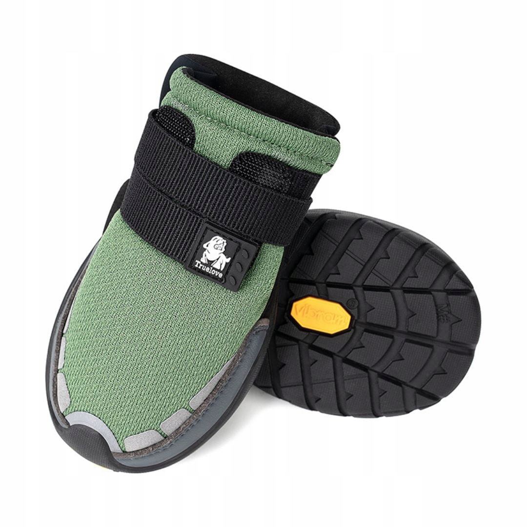 Levně Profesionální boty pro psa Truelove On Track zelené 2ks velikost: S