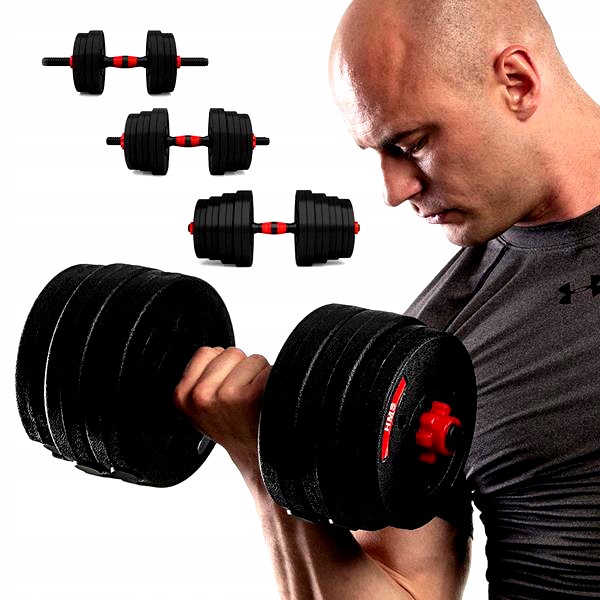 HANTLE REGULOWANE ZESTAW 2x15KG SZTANGA + GRYFY EAN (GTIN) 5906476721683